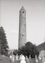The Round Tower, Glendalough, County Wicklow, Ireland, c1955.  Creator: Arthur Charles Kirby Ware.