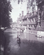 Punting on 'The Backs' at Cambridge, c1955. Creator: Arthur Charles Kirby Ware.