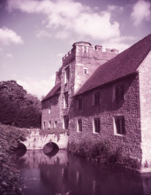 Ightham Moat, bridge and entrance, Kent, c1955.  Creator: Arthur Charles Kirby Ware.
