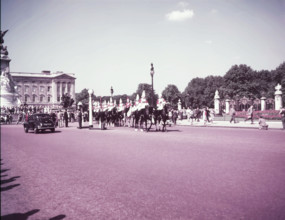 Horse Guards at Buckingham Palace, London, c1955. Creator: Arthur Charles Kirby Ware.