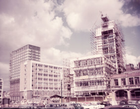 Building on the Barbican site, London, c1955. Creator: Arthur Charles Kirby Ware.