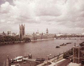 The Houses of Parliament, London, c1955. Creator: Arthur Charles Kirby Ware.