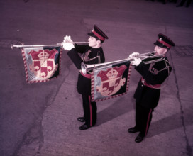 Kneller Hall trumpeters, London, c1953.  Creator: Arthur Charles Kirby Ware.