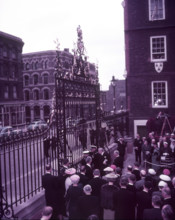 Presentation of new gates, College of Arms, London, c1956.  Creator: Arthur Charles Kirby Ware.