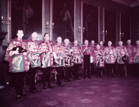Heralds at St. James's Palace, London, 1953.  Creator: Arthur Charles Kirby Ware.