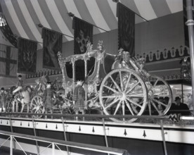 The Gold State Coach on display, London, c1953.  Creator: Arthur Charles Kirby Ware.