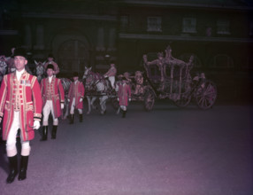 The Gold State Coach, Royal Mews, London, c1953. Creator: Arthur Charles Kirby Ware.