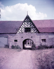 Gateway at Salford Priors, Worcestershire, c1955. Creator: Arthur Charles Kirby Ware.