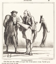 Dialogue des morts, 1867. Creator: Honore Daumier.
