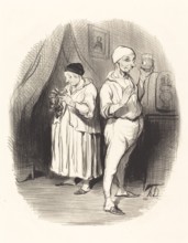 L'oeil du maitre, 1842. Creator: Honore Daumier.