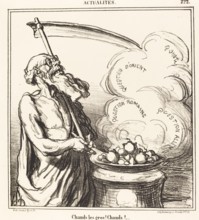Chauds les gros! Chauds!..., 1868. Creator: Honore Daumier.