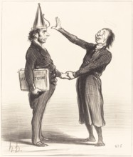 Une alliance, 19th century. Creator: Honore Daumier.