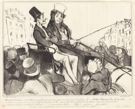 Bertrand, dis donc, s'ils allaient nous faire..., 1838. Creator: Honore Daumier.