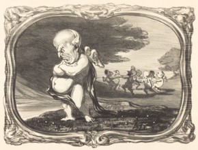 Grandeur et décadence, 1851. Creator: Honore Daumier.