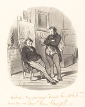 Inconvénient d'envoyer un mauvais tableau à l'exposition, 1848. Creator: Honore Daumier.