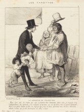 La carotte de l'élection, 1844. Creator: Honore Daumier.