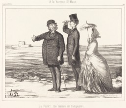 À la Varenne - St-Maur, 1862. Creator: Honore Daumier.