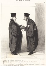Comme je vous ai bien dit vertement votre fait!, 1845. Creator: Honore Daumier.