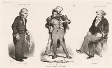 Juges des accusés d'Avril: [Huguet] de Sémonville, Robert Macaire..., [Comte] Roederer, 1835. Creator: Honore Daumier.