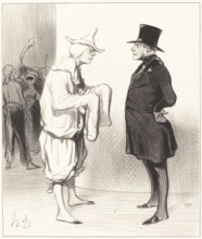 Carotte du voltigeur, 1844. Creator: Honore Daumier.