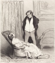 Carotte de l'écrin, 1844. Creator: Honore Daumier.