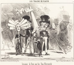Invasion de Paris par les Bas-Normands, 1852. Creator: Honore Daumier.