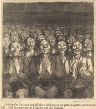 - On dit que les Parisiens sont difficiles à satisfaire,..., 1864. Creator: Honore Daumier.