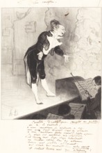 Carotte dramatique, 1844. Creator: Honore Daumier.