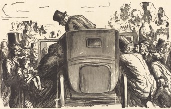 À l'Exposition Universelle: L'Étranger trouve toutes les facilités désirables..., 1867. Creator: Julien Antoine Peulot.