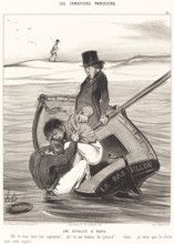 Une Révolte à Bord, 1843. Creator: Honore Daumier.