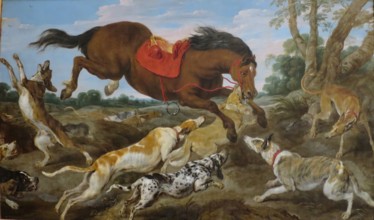Enraged Horse, 1630. Creators: Jan Wildens, Paul de Vos.