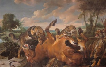 Wolves Attacked the Horse, 1630. Creators: Jan Wildens, Paul de Vos.