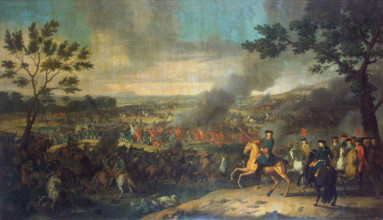 Battle of Poltava, 1718. Creator: Louis Caravaque.