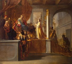 Queen of Sheba before Solomon, 1640. Creator: Nikolaus Knüpfer.