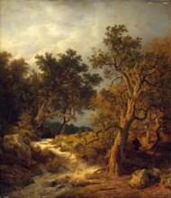 Landscape with a Stream, 1851. Creator: Andreas Achenbach.