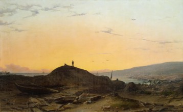 Sea Bay, 1835. Creator: August Matthias Hagen.