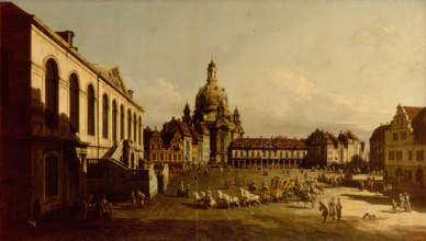 New Market Place in Dresden, 1747. Creator: Bernardo Bellotto.