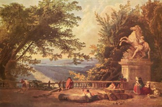 The Terrace of Marly, 1750. Creator: Hubert Robert.