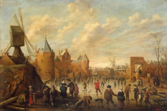 Winter in a Dutch Town, 1640. Creator: Joost Cornelisz Droochsloot.