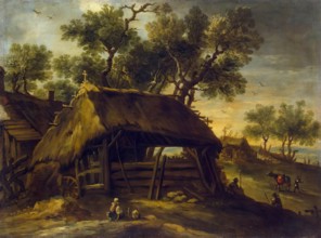 Landscape with Huts, 1650. Creator: Antonio del Castillo y Saavedra.