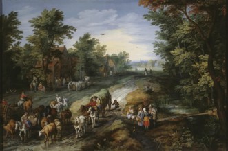 Road in the Environs of a City, 1611. Creator: Jan Brueghel the Elder.