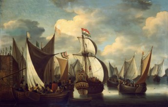 View of a Harbour, 1650. Creator: Jacobus Storck.