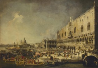 Arrival of the French Ambassador in Venice, 1727. Creator: Canaletto.