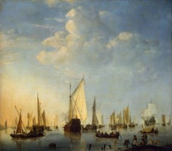 Ships in a Calm Sea, 1653. Creator: Willem van de Velde the Younger.