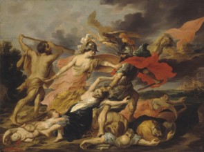 Hercules and Minerva Expelling Mars, 1640. Creator: Victor Wolfvoet.