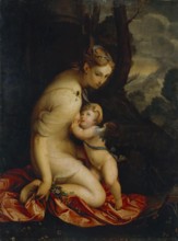 Venus Suckling Cupid, 1610. Creator: Lavinia Fontana.