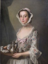 Girl with a Tray, 1744. Creator: Philippe Mercier.