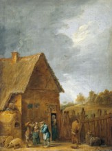 Yard of a Peasant House, 1640. Creator: David Teniers II.