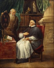 Portrait of Bishop Antonius Triest and His Brother Eugene, a Capuchin, 1652. Creator: David Teniers II.