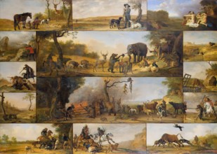Punishment of a Hunter, 1647. Creators: Paulus Potter, Cornelis van Poelenburgh.